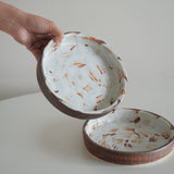 Brushed Sienna Raised Edge Side Plate