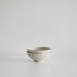 Cream Organic Dimpled Handbrushed Rice Bowl