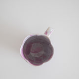 Dusk Marble Scallop Floral Cup