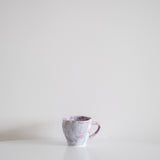 Dusk Marble Scallop Floral Cup