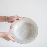 Dusk Marble Wide Rim Pasta Plate