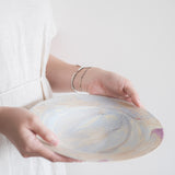 Dusk Marble Wide Rim Pasta Plate