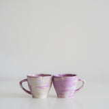 Dusk Marble Scallop Floral Cup