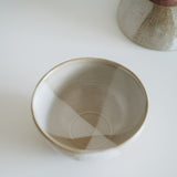 Glossy Wabi White Rice Bowl