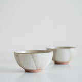 Glossy Wabi White Rice Bowl
