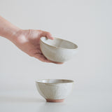 Glossy Wabi White Rice Bowl