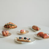 Toasted Oatmeal Rim Mini Side Plate