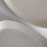 Almond White Long Oval Plate