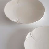 Frost White Camellia Floral Side Plate (8")