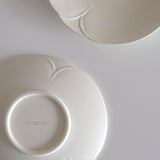 Frost White Camellia Floral Side Plate (8")