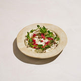 Organic Dimpled Handglazed Wide Rim Plate (8")