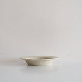 Organic Dimpled Handglazed Wide Rim Plate (8")