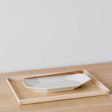 Speckled White Octagon Plate