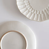 Speckled White Organic Hand Pressed Side Plate (8")