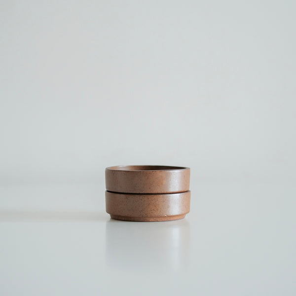 Russet Brown Banchan Saucer Dish