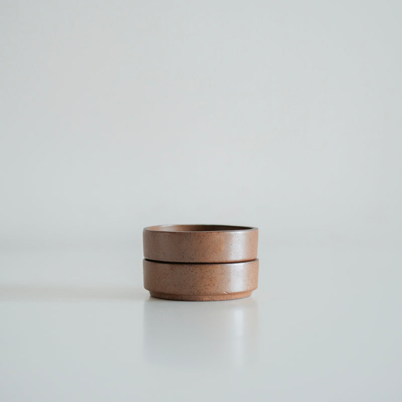 Russet Brown Banchan Saucer Dish