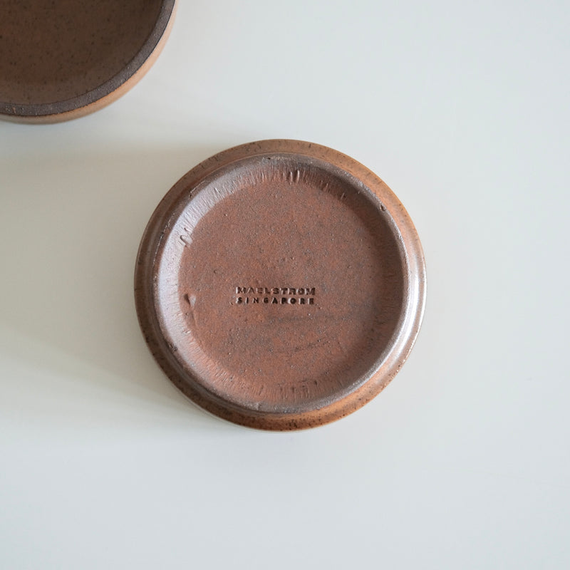 Russet Brown Banchan Saucer Dish