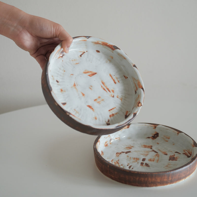 Brushed Sienna Raised Edge Side Plate