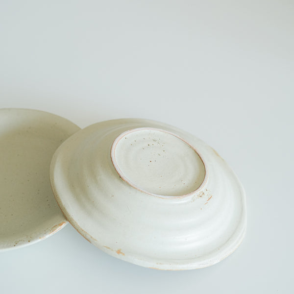 Cream Organic Shaped Pasta Plate