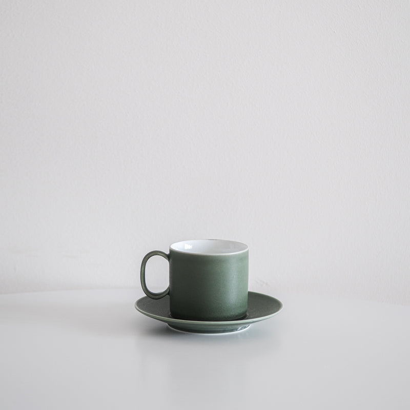 Verdant Green Cup and Saucer Set