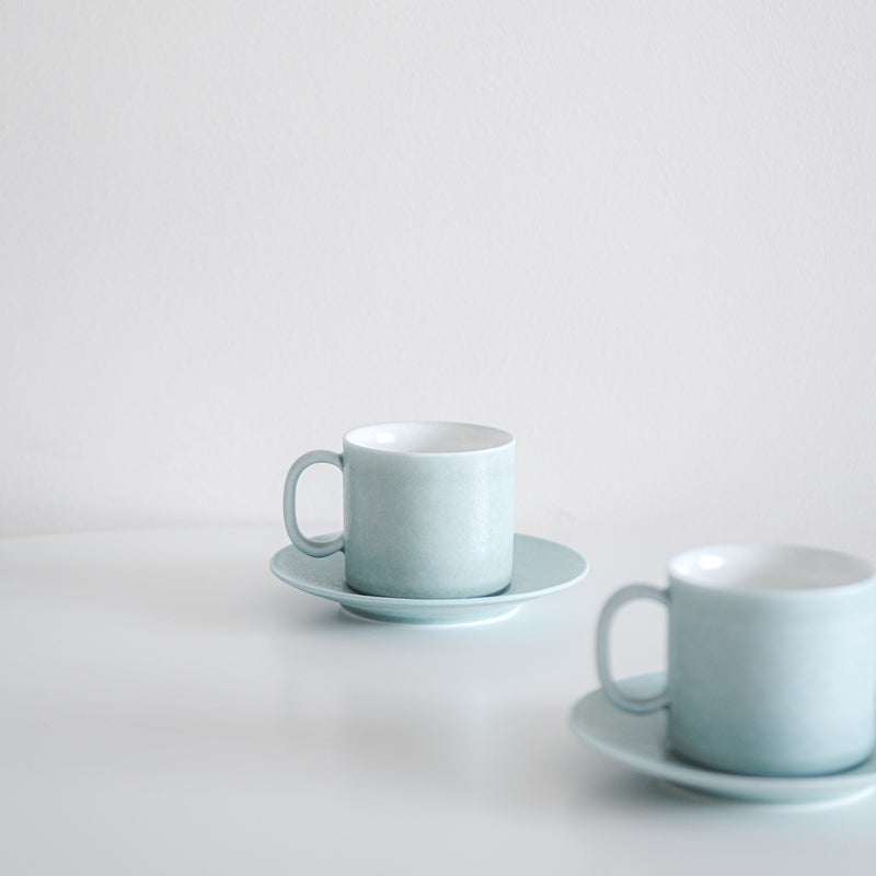 Celeste Blue Cup and Saucer Set