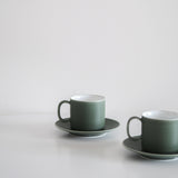 Verdant Green Cup and Saucer Set