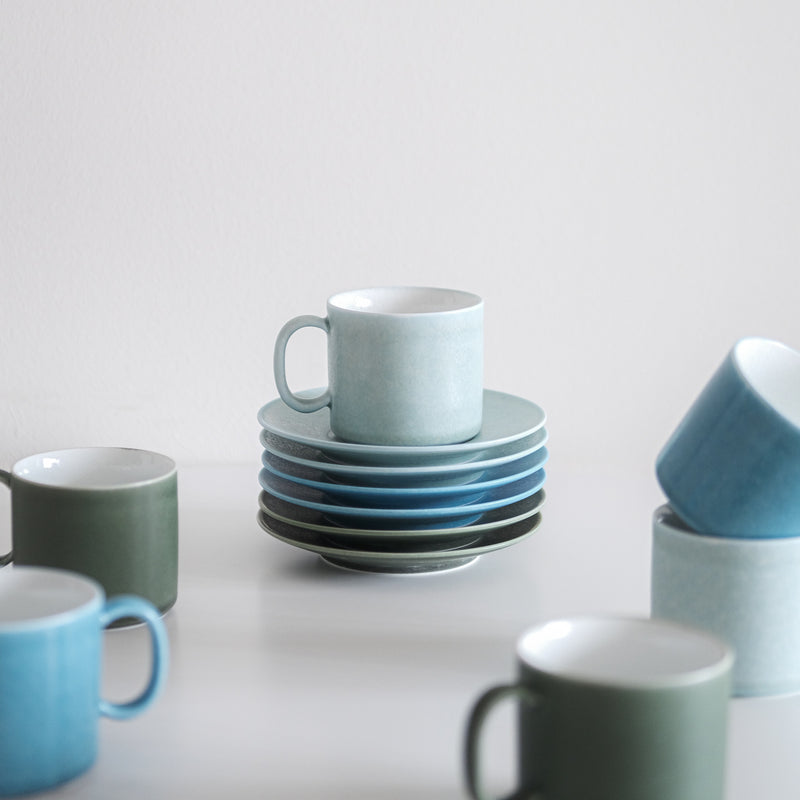 Artic Blue Cup and Saucer Set