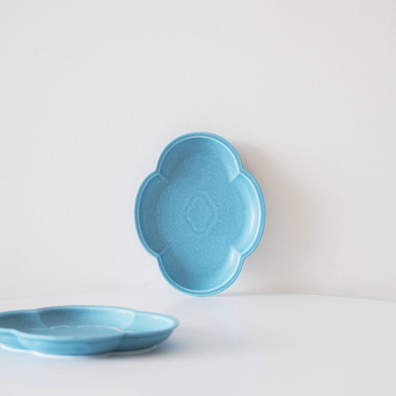 Artic Blue Cloud Shaped Side Plate