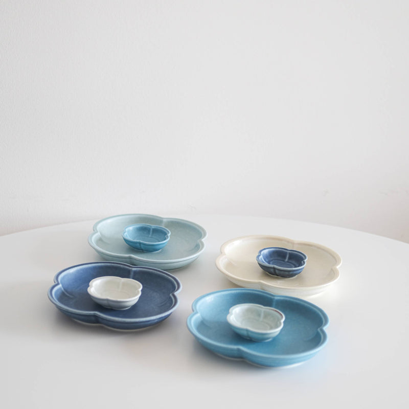 Artic Blue Cloud Shaped Side Plate