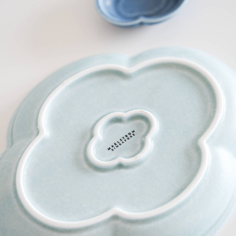 Celeste Blue Cloud Shaped Side Plate