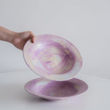 Dusk Marble Wide Rim Pasta Plate
