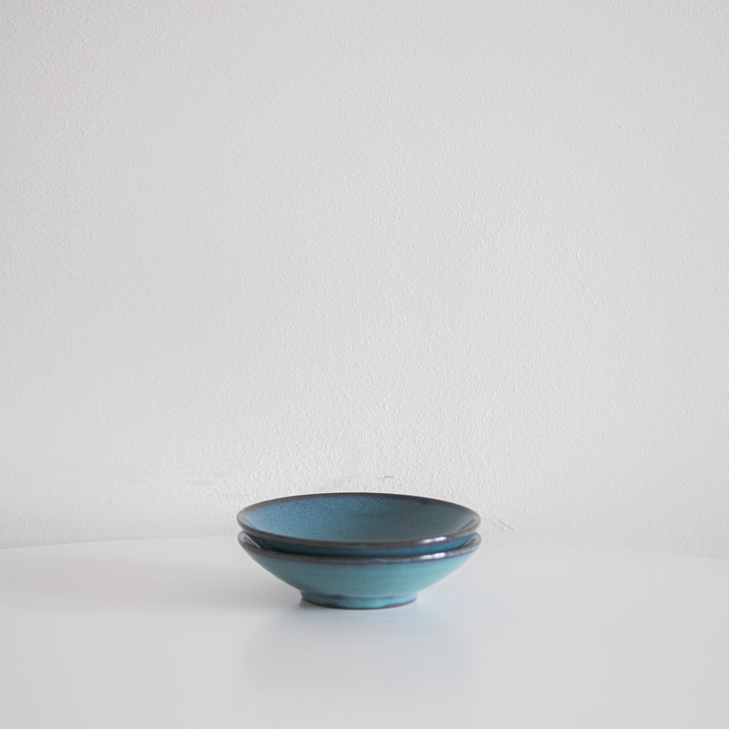 Glossy Aquamarine Blue Dip Dish Bowl