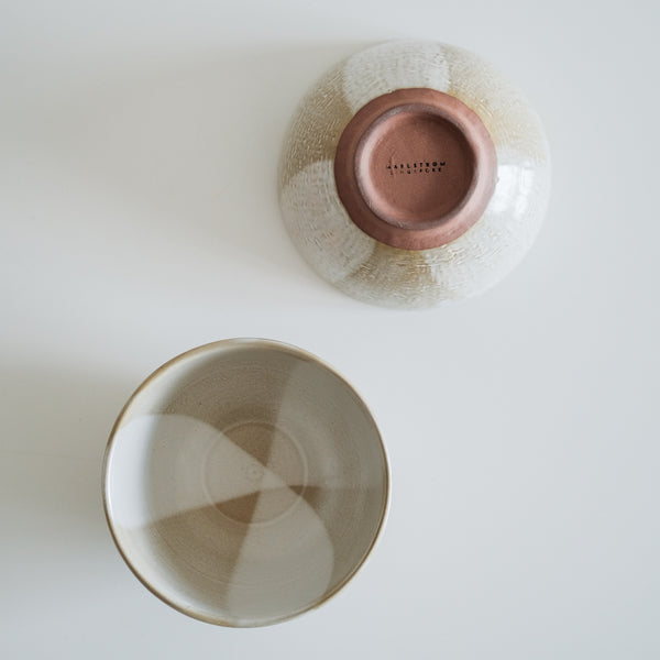 Glossy Wabi White Rice Bowl