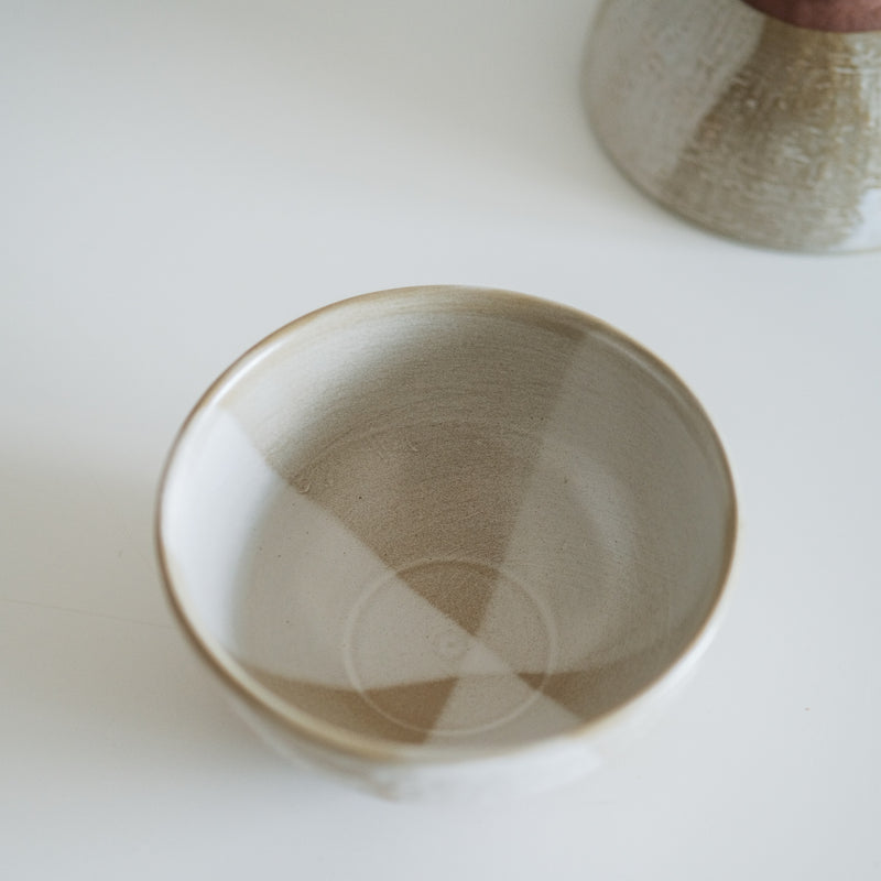 Glossy Wabi White Rice Bowl