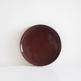 Glossy Garnet Red Straight Edge Dinnerware (Plates and Bowls)