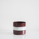 Glossy Garnet Red Straight Edge Dinnerware (Plates and Bowls)