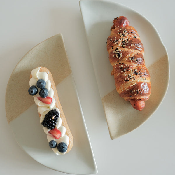 Toasted Oatmeal Crescent Side Plate