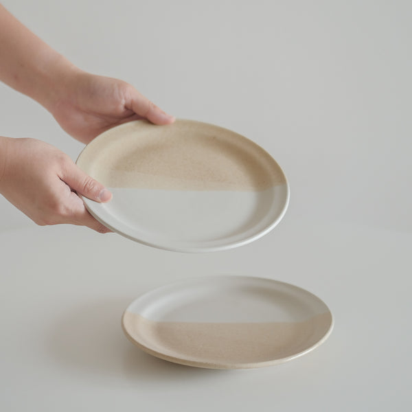 Toasted Oatmeal Rimmed Dinner Plate (9")