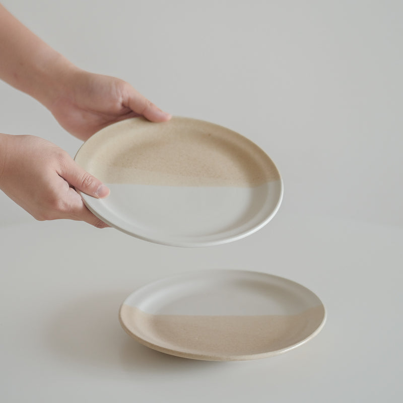 Toasted Oatmeal Rimmed Dinner Plate (9")