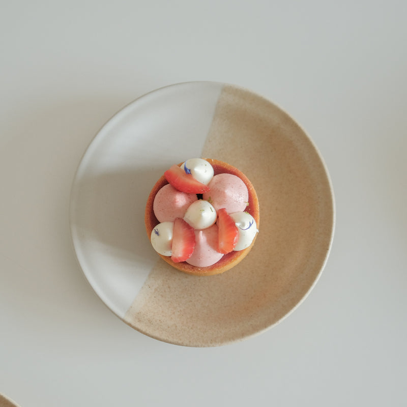 Toasted Oatmeal Rim Mini Side Plate