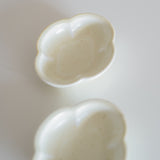 Speckled Bavarian Cream Cloud Shaped Saucer