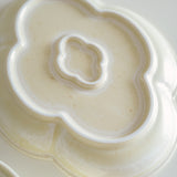 Speckled Bavarian Cream Cloud Shaped Side Plate