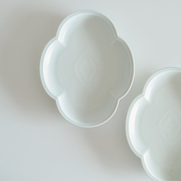 Frost White Cloud Shaped Side Plate