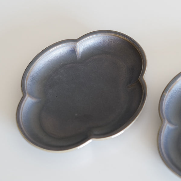 Metallic Black Cloud Shaped Mini Side Plate