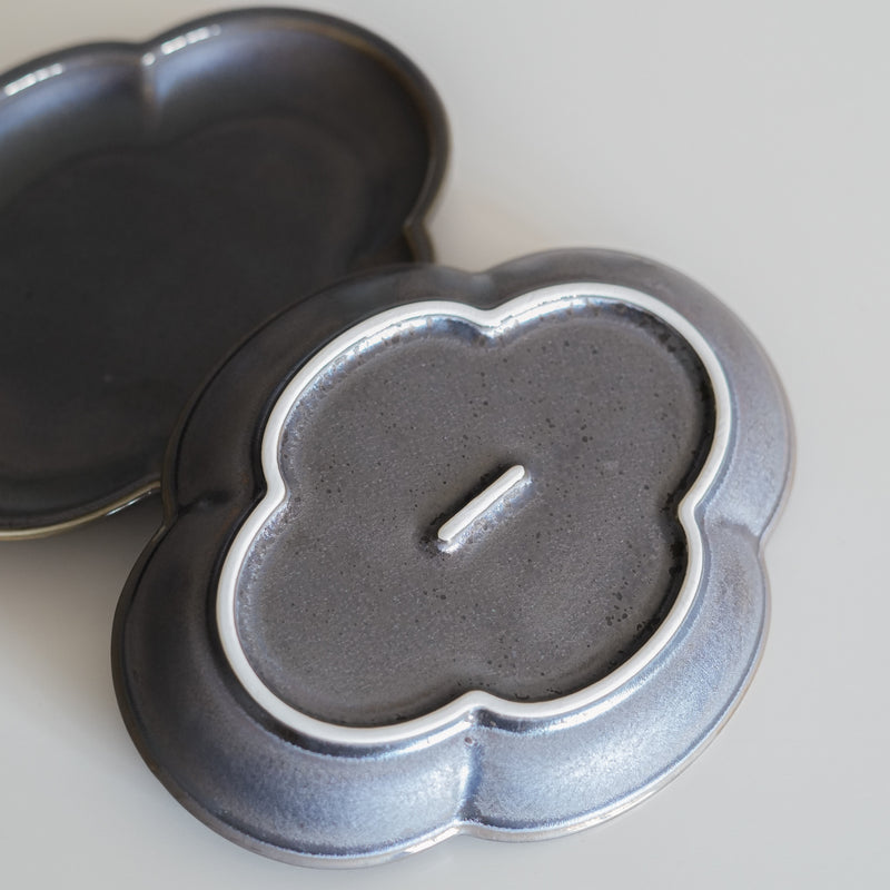 Metallic Black Cloud Shaped Mini Side Plate