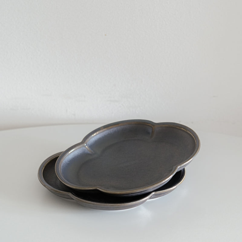 Metallic Black Cloud Shaped Mini Side Plate