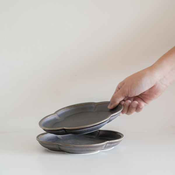 Metallic Black Cloud Shaped Mini Side Plate