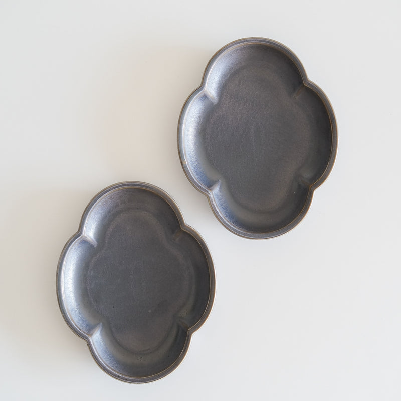 Metallic Black Cloud Shaped Mini Side Plate