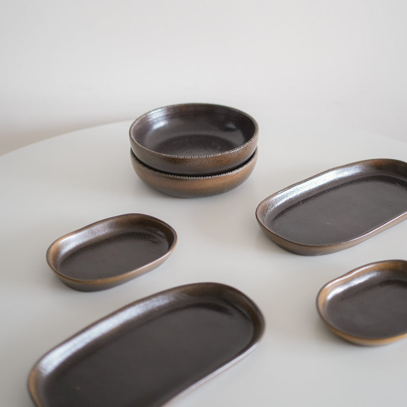 Pecan Brown Mini Side Plate