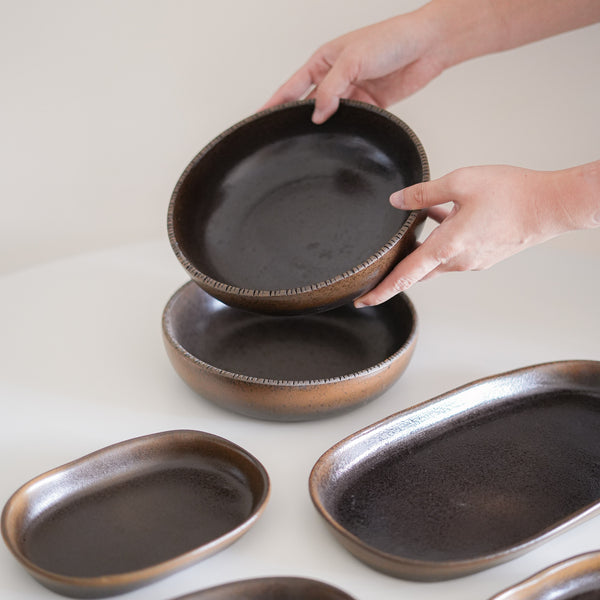 Pecan Brown Salad Bowl